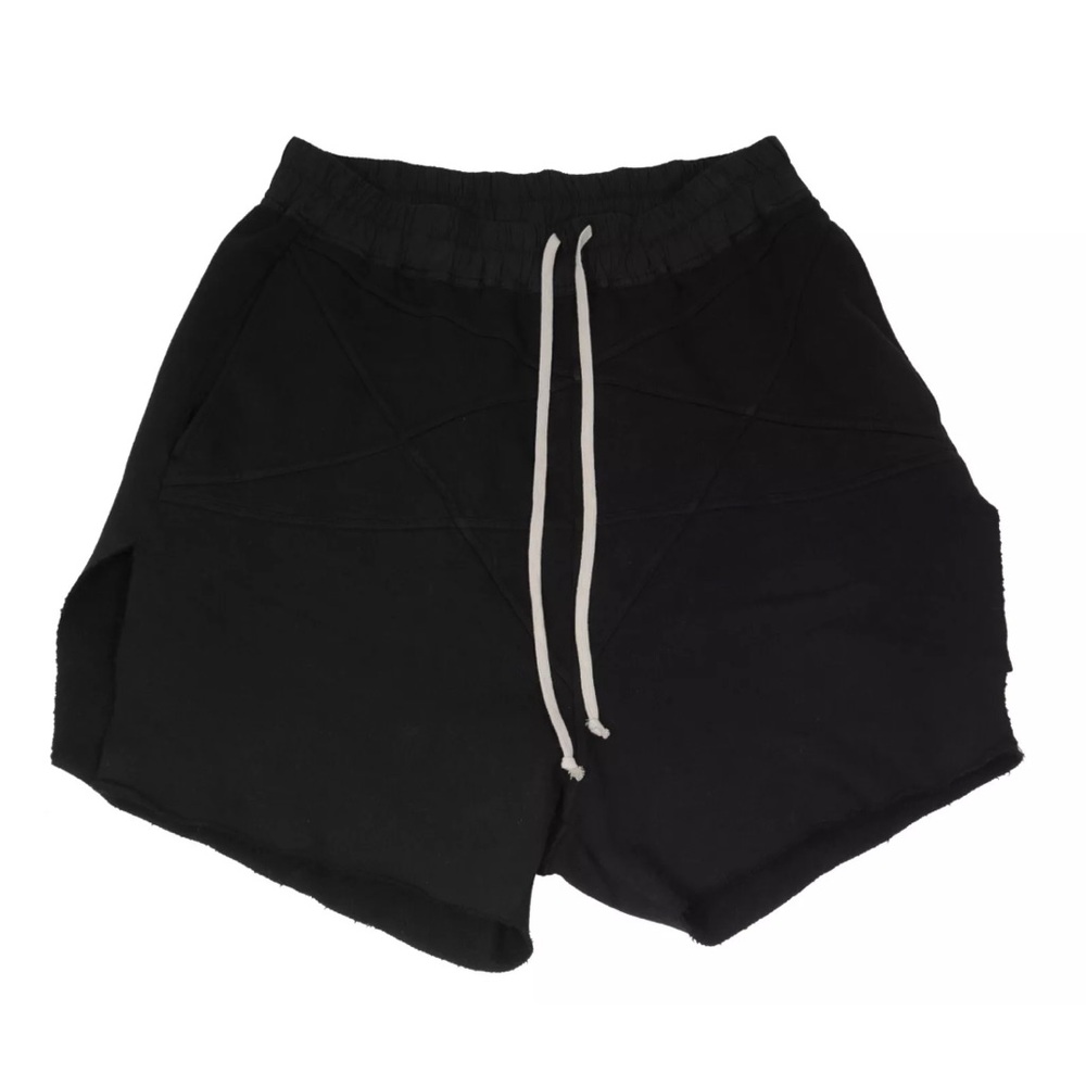 Rick Owens Mens Pentagram Pod Shorts Size 52 XL Black Cotton FW21